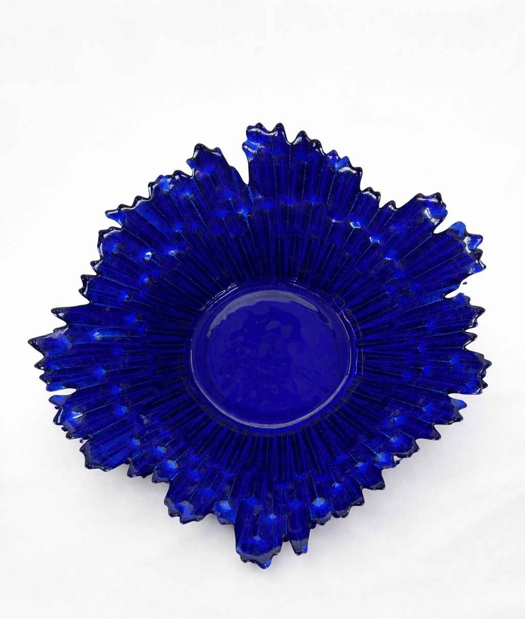 Stiklinis mėlynas dubuo "Frozen"