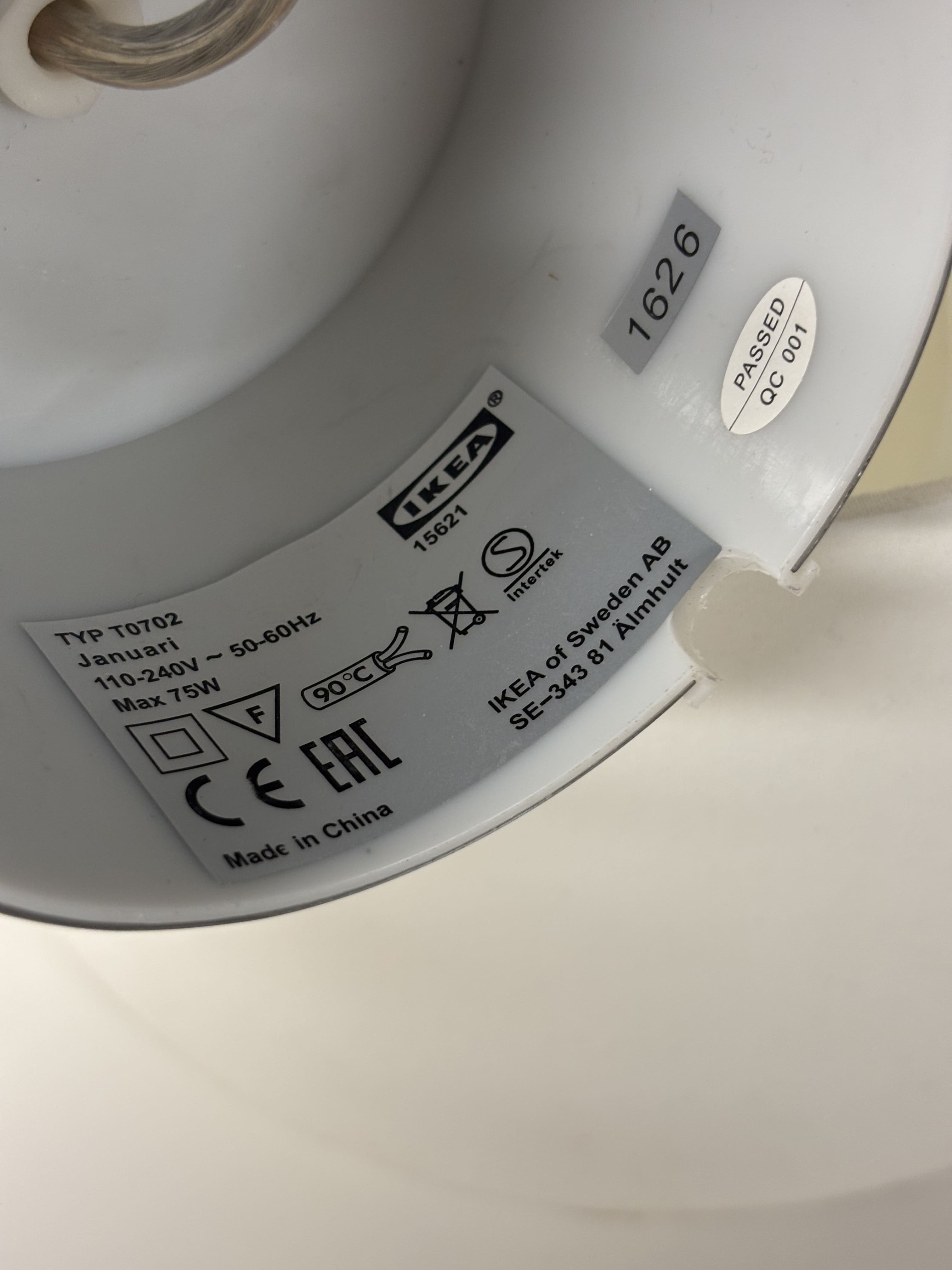 IKEA SKOTTORP šviestuvo gaubtas