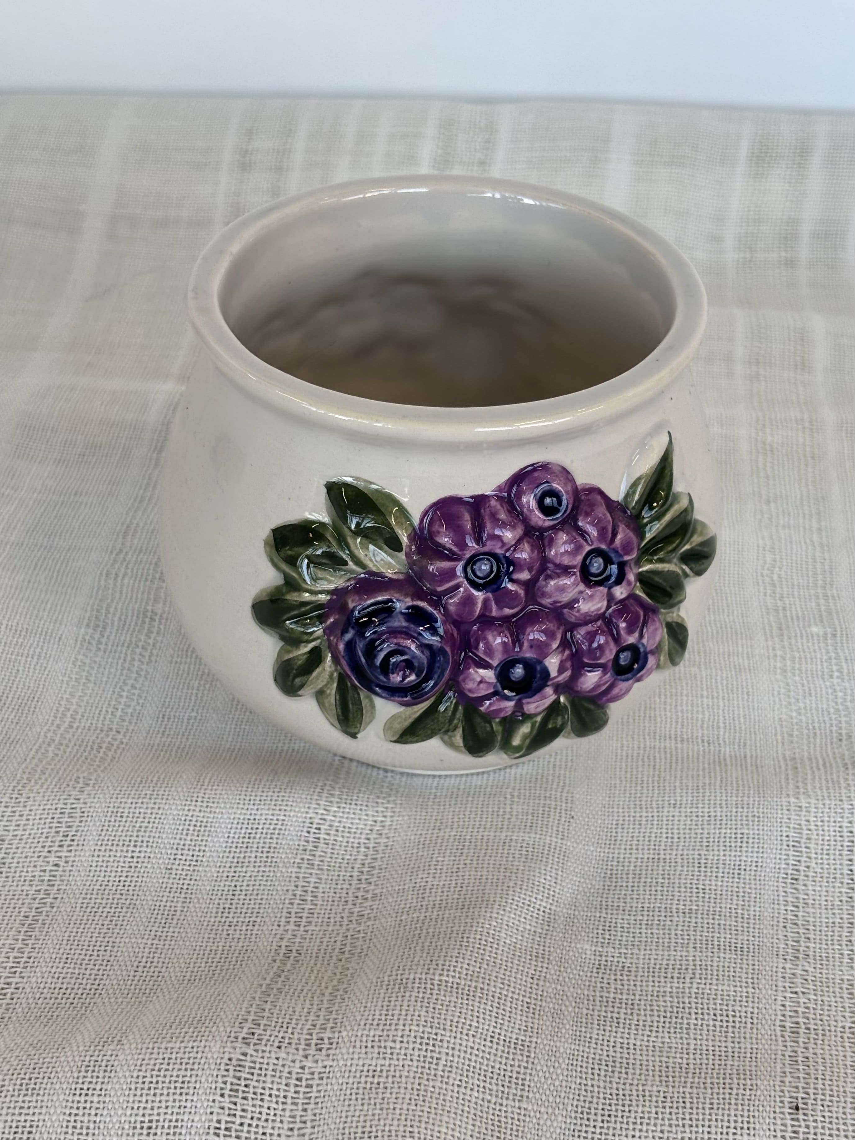 Vntažinis Rosa Ljung sukurtas keraminis vazonas gėlėms