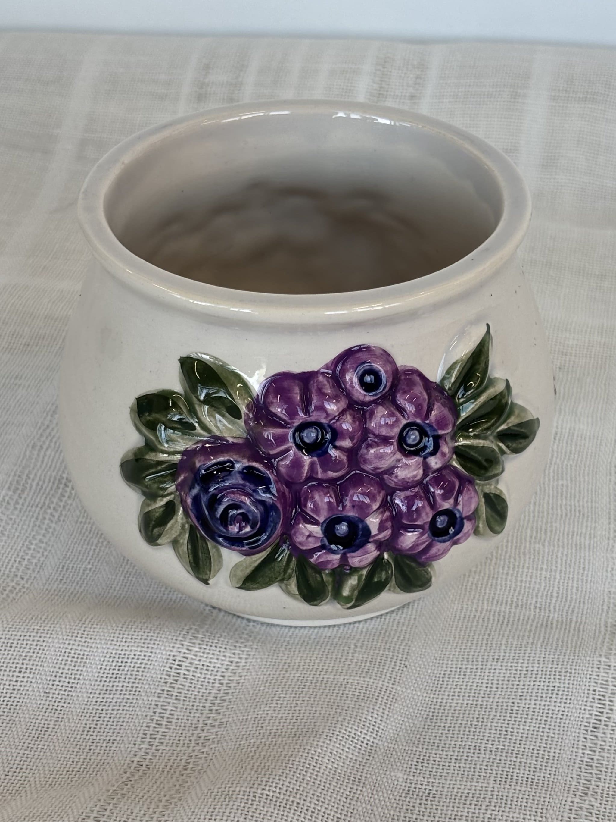 Vntažinis Rosa Ljung sukurtas keraminis vazonas gėlėms