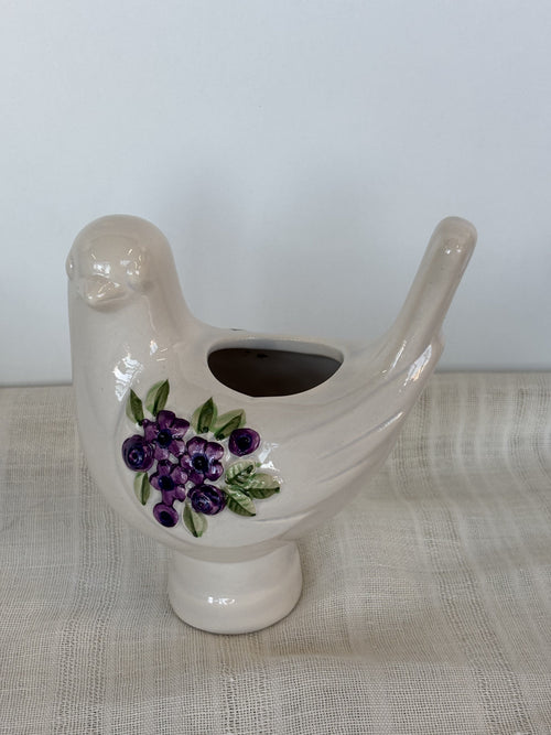 Vintažinė  Rosa Ljung keraminė paukščio formos vaza