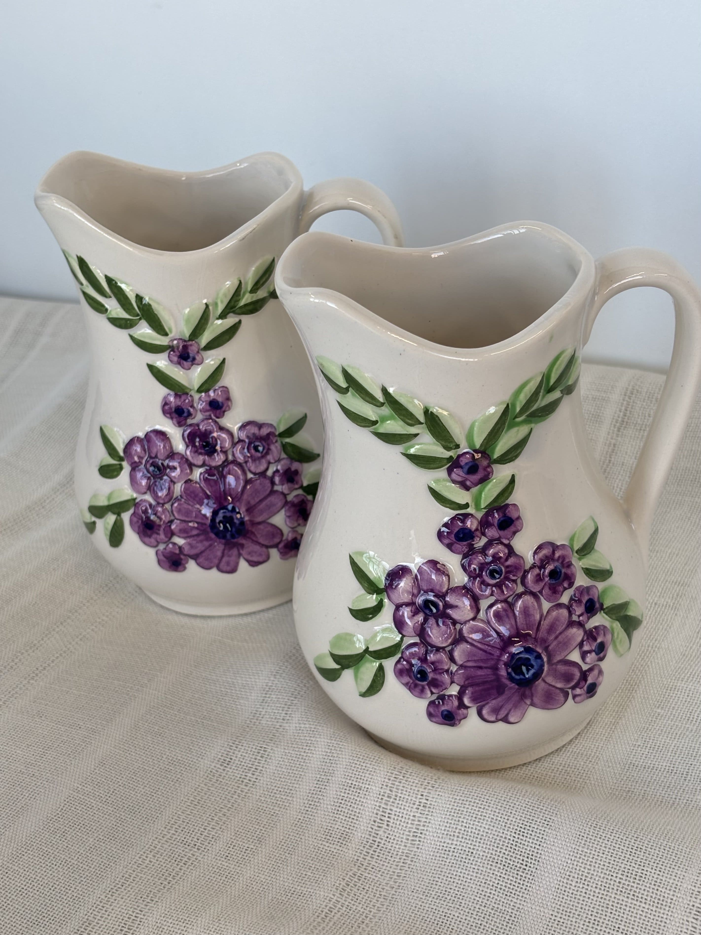 Vintažinis Rosa Ljung keraminis ąsotėlis