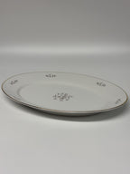 Vintažinis Art Deco stiliaus porcelianinė didelė lėkštė