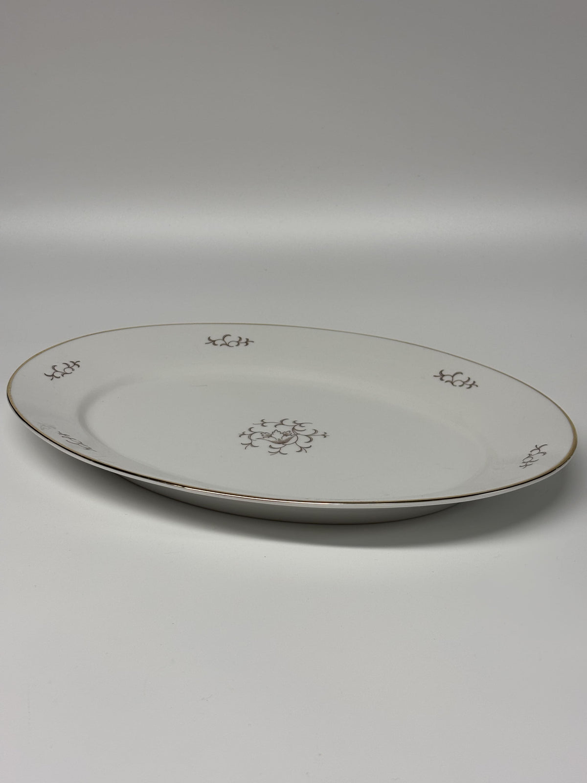 Vintažinis Art Deco stiliaus porcelianinė didelė lėkštė