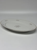 Vintažinis Art Deco stiliaus porcelianinė didelė lėkštė