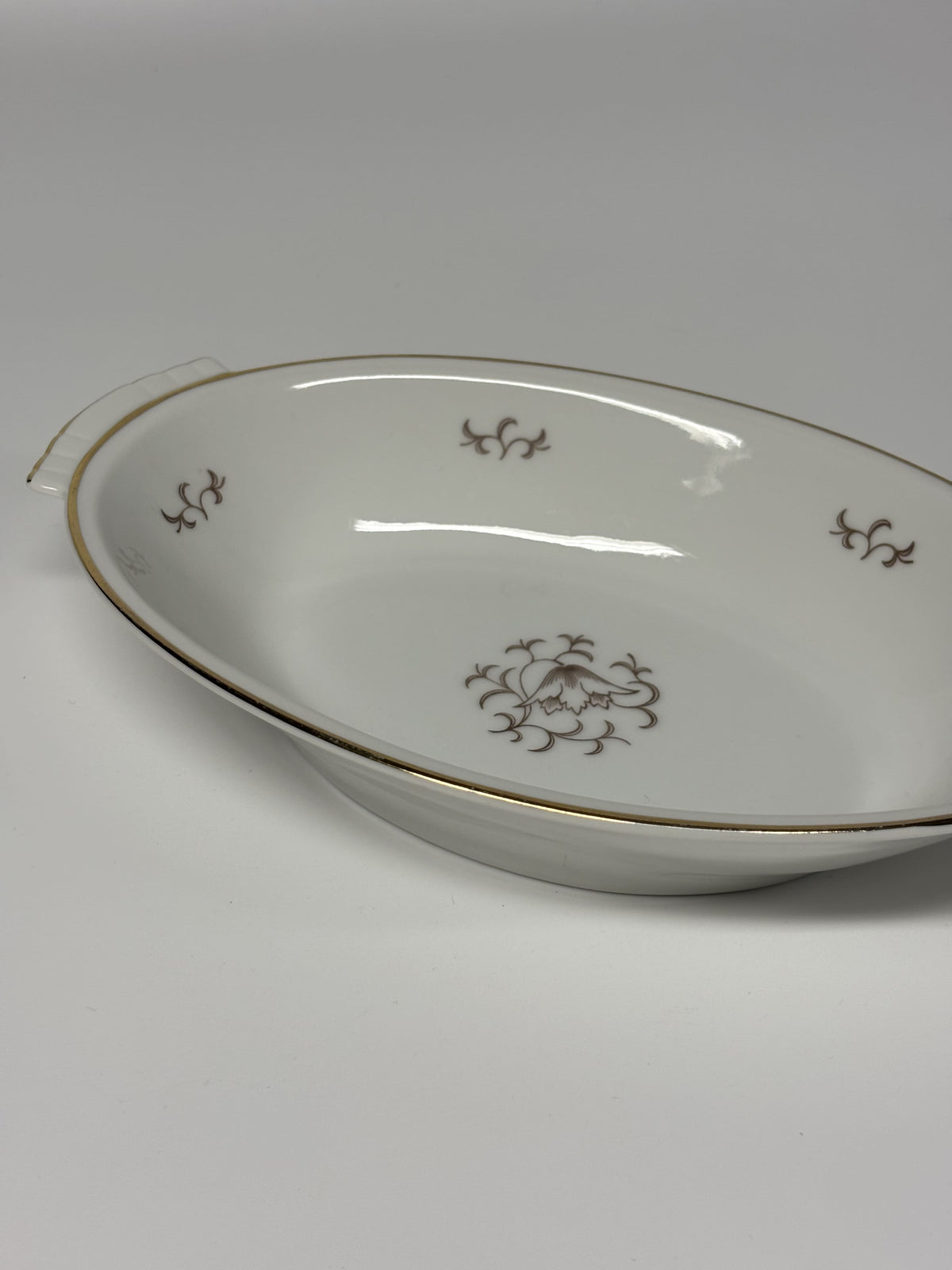 Vintažinis Art Deco stiliaus porcelianinis dubuo