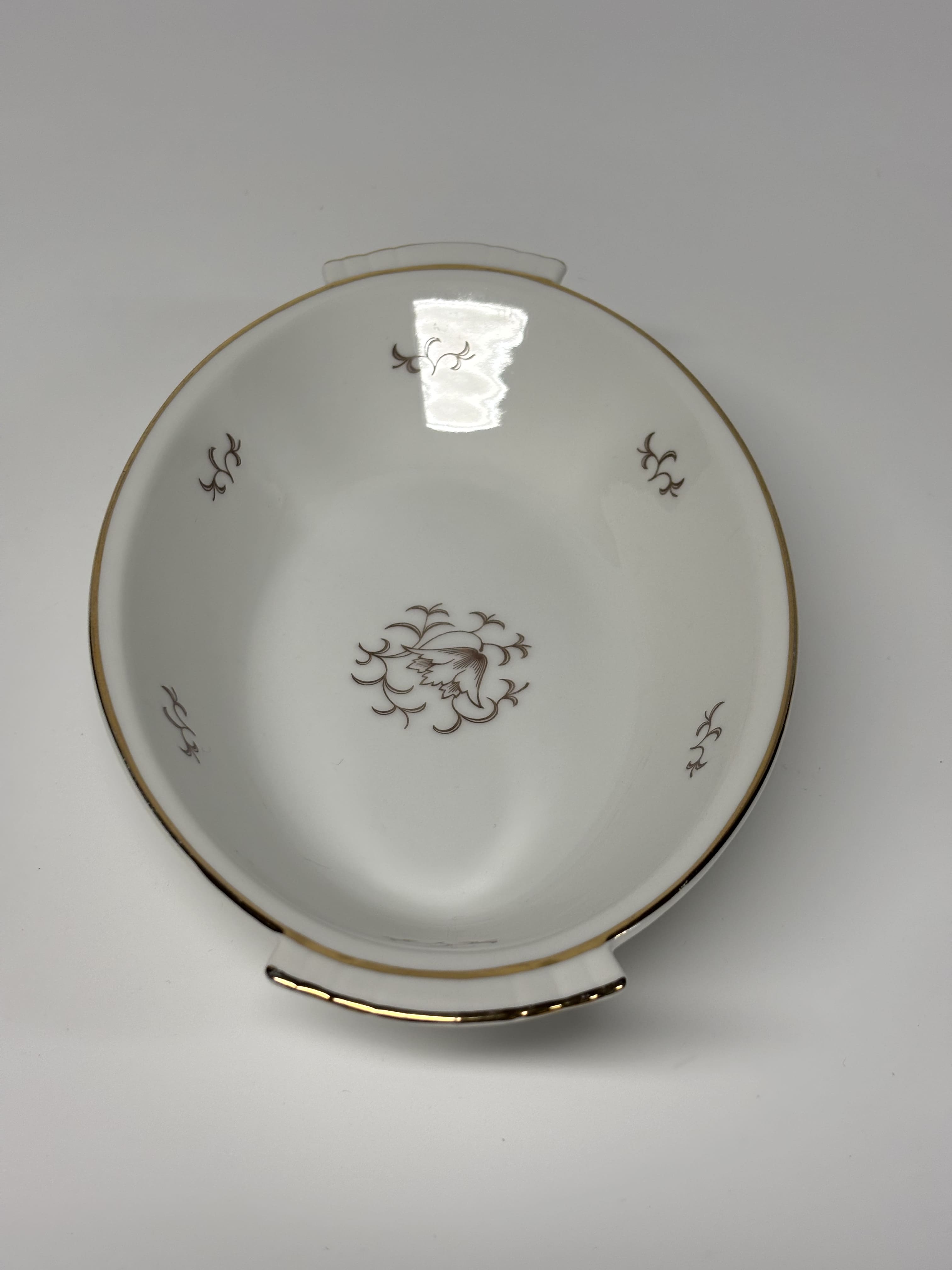 Vintažinis Art Deco stiliaus porcelianinis dubuo