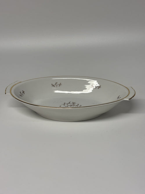 Vintažinis Art Deco stiliaus porcelianinis dubuo