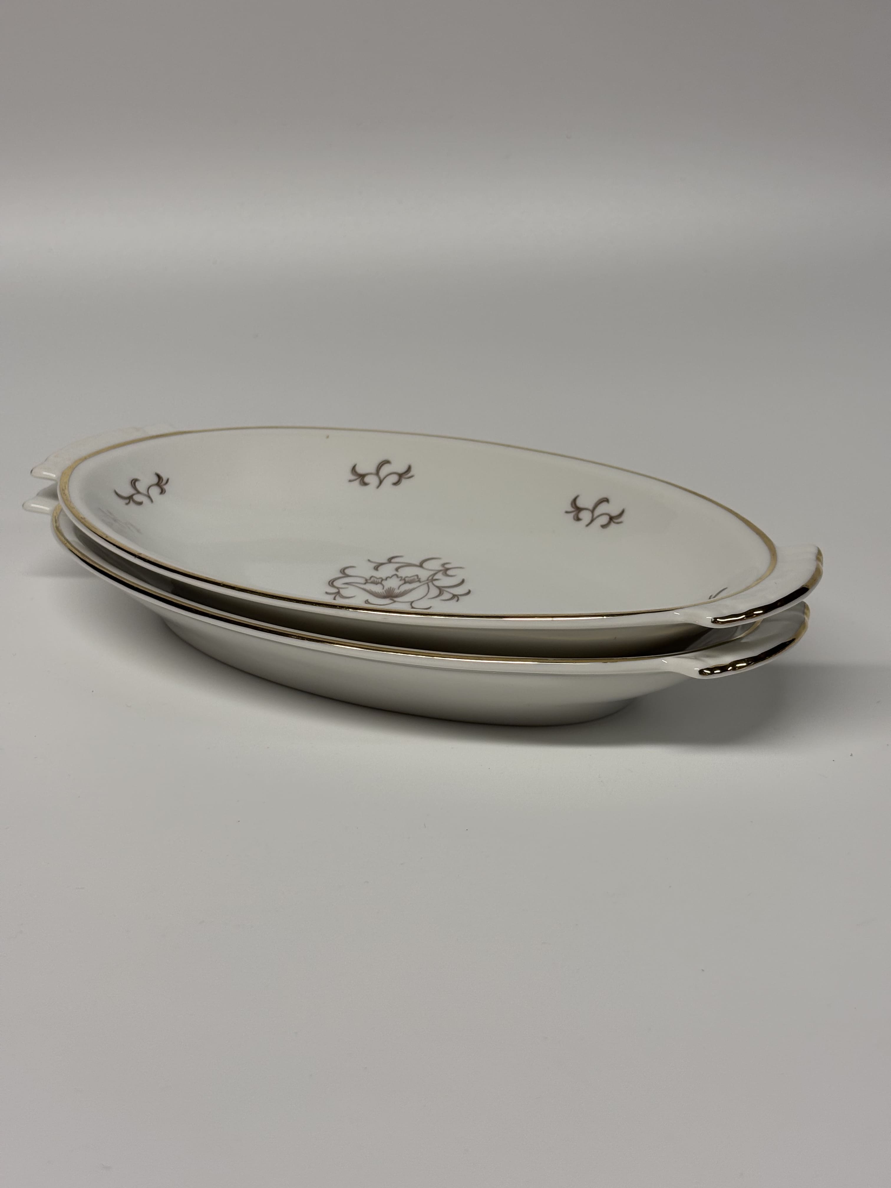Vintažinis Art Deco stiliaus porcelianinis servavimo indas