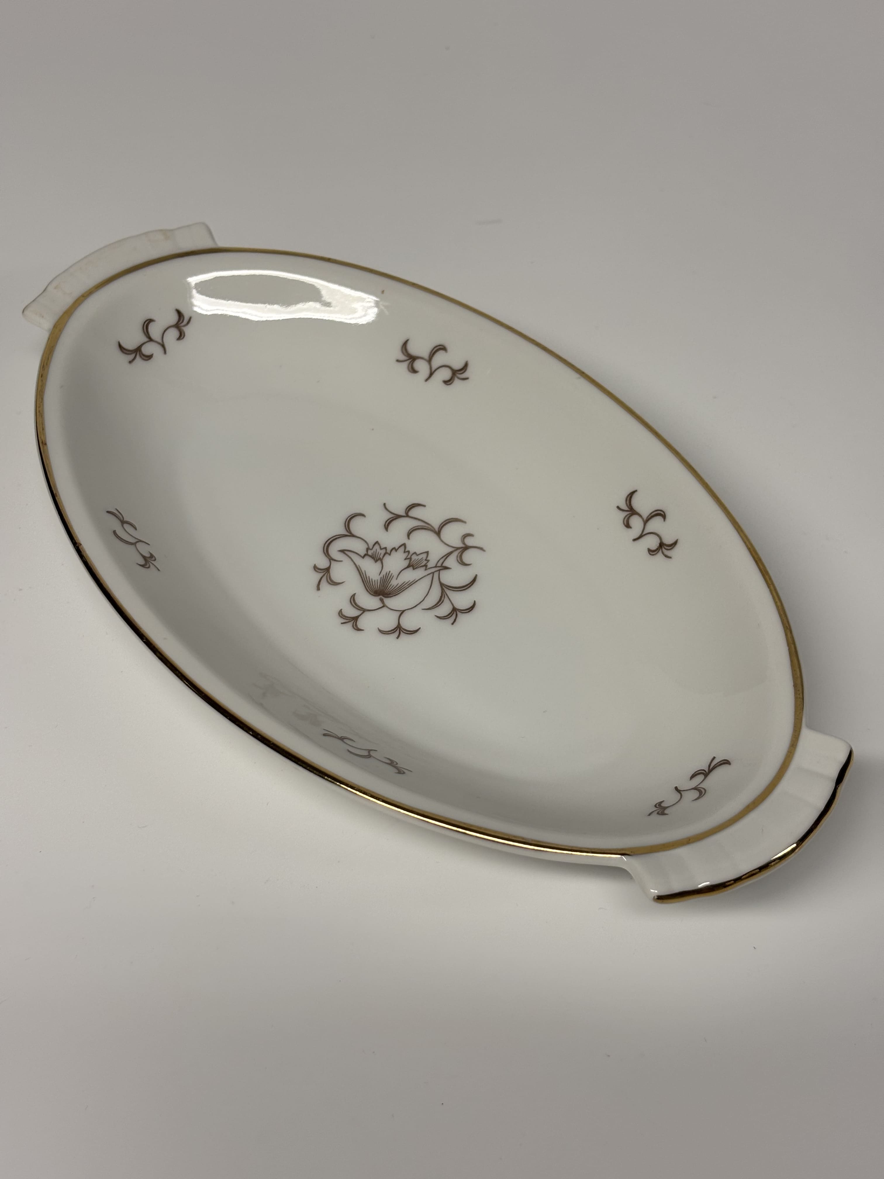 Vintažinis Art Deco stiliaus porcelianinis servavimo indas