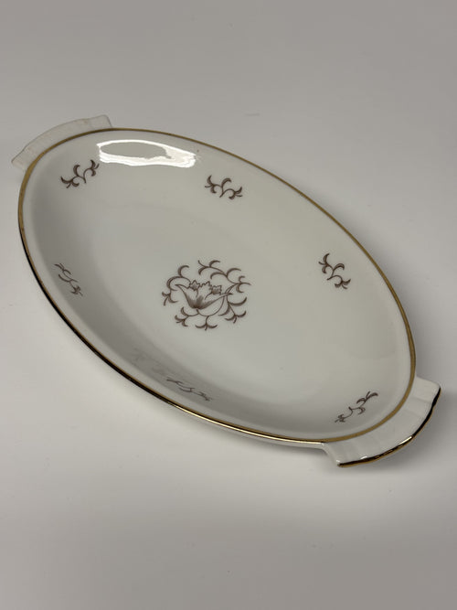 Vintažinis Art Deco stiliaus porcelianinis servavimo indas