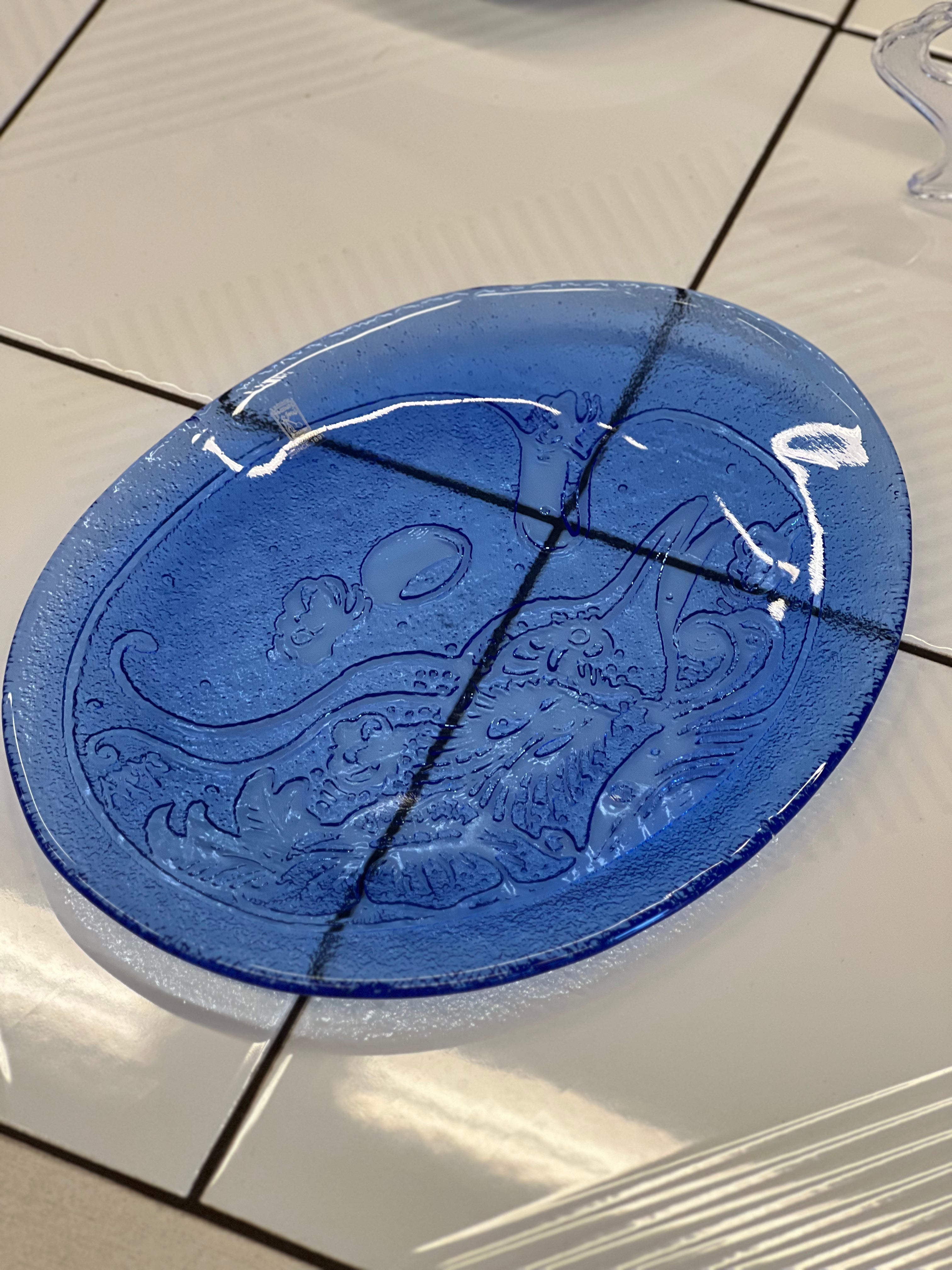 Astrid Gate mėlyna serviravimo lėkštė