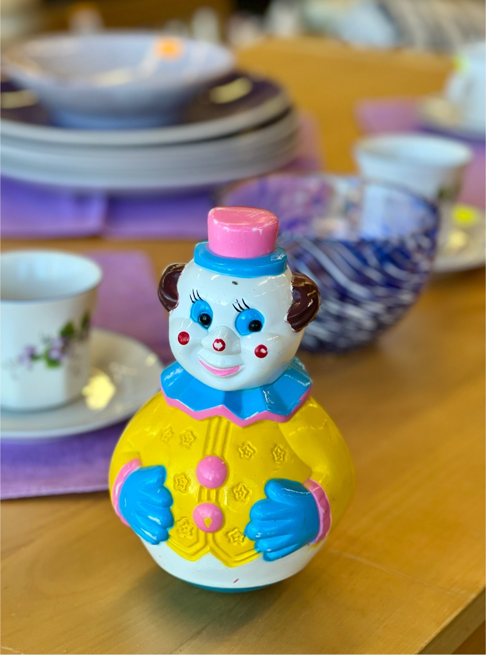 Vintažinis Roly Poly muzikinis žaislas