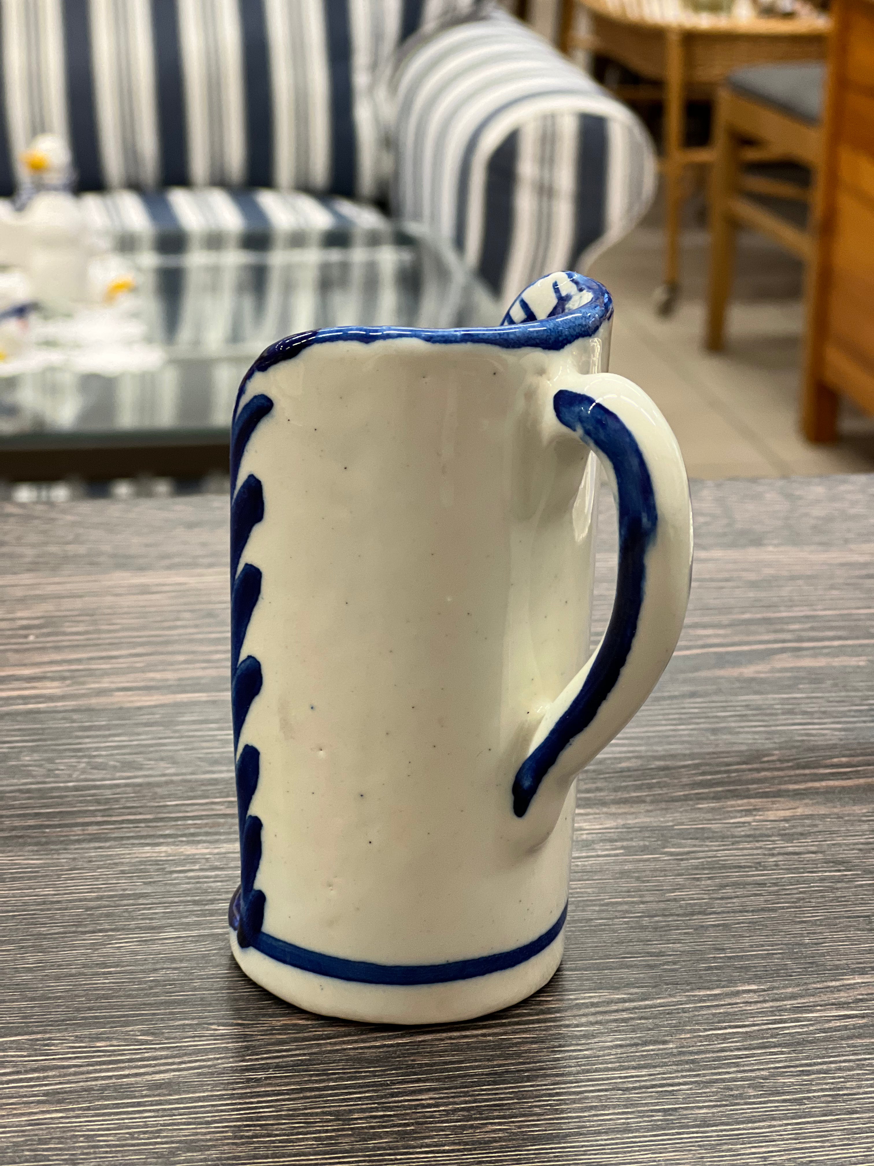 Mėlynai balta žvakidė