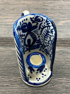 Mėlynai balta žvakidė