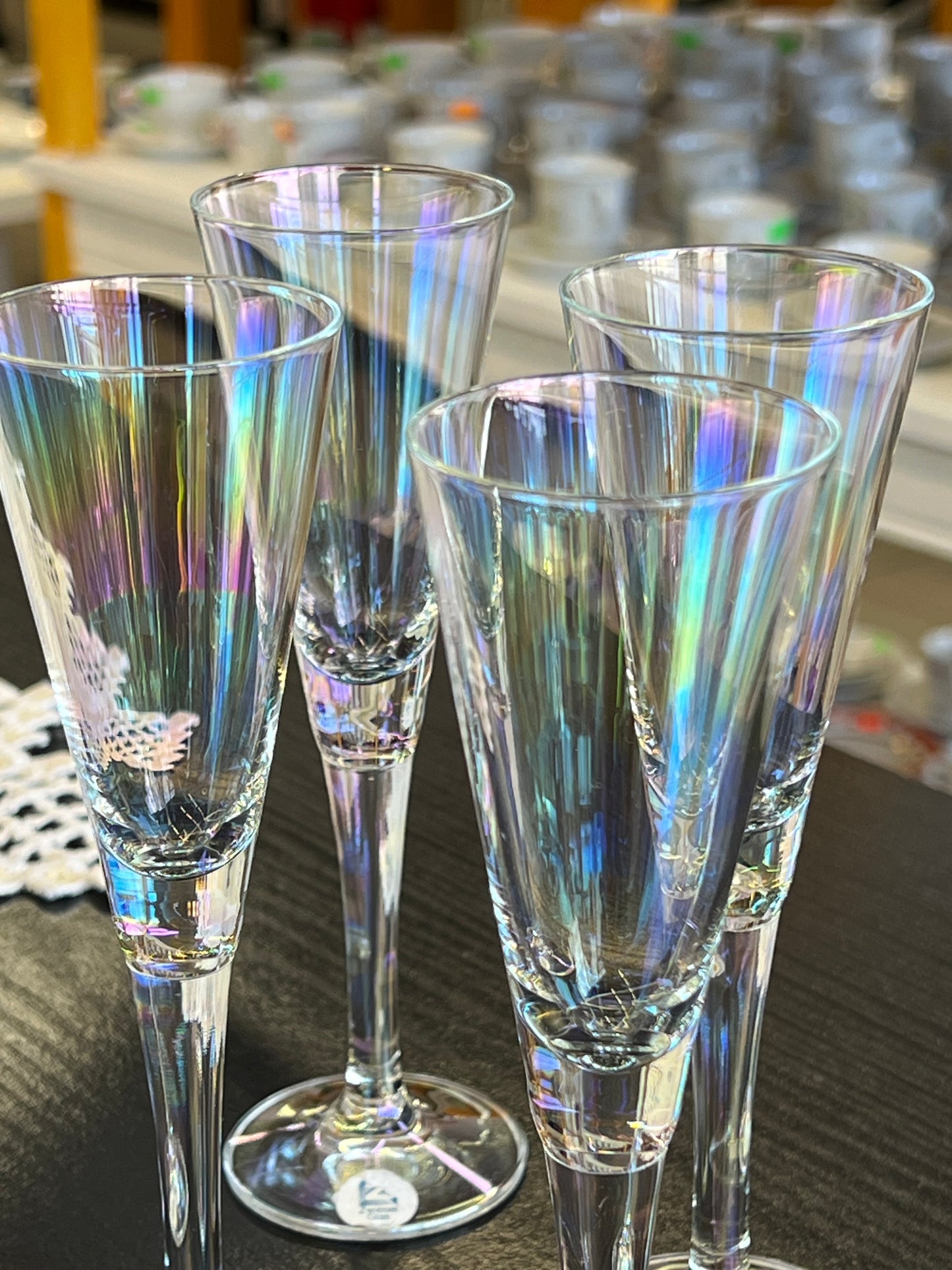„ZWIESEL GLAS” krištolinės šampano taurės