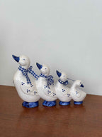 Dekoratyvinė žąsų šeimynos statulėlė