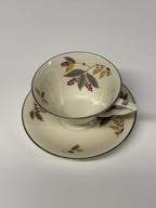 Vintažinis „Windsor Bone China“ puodelis su lėkštute