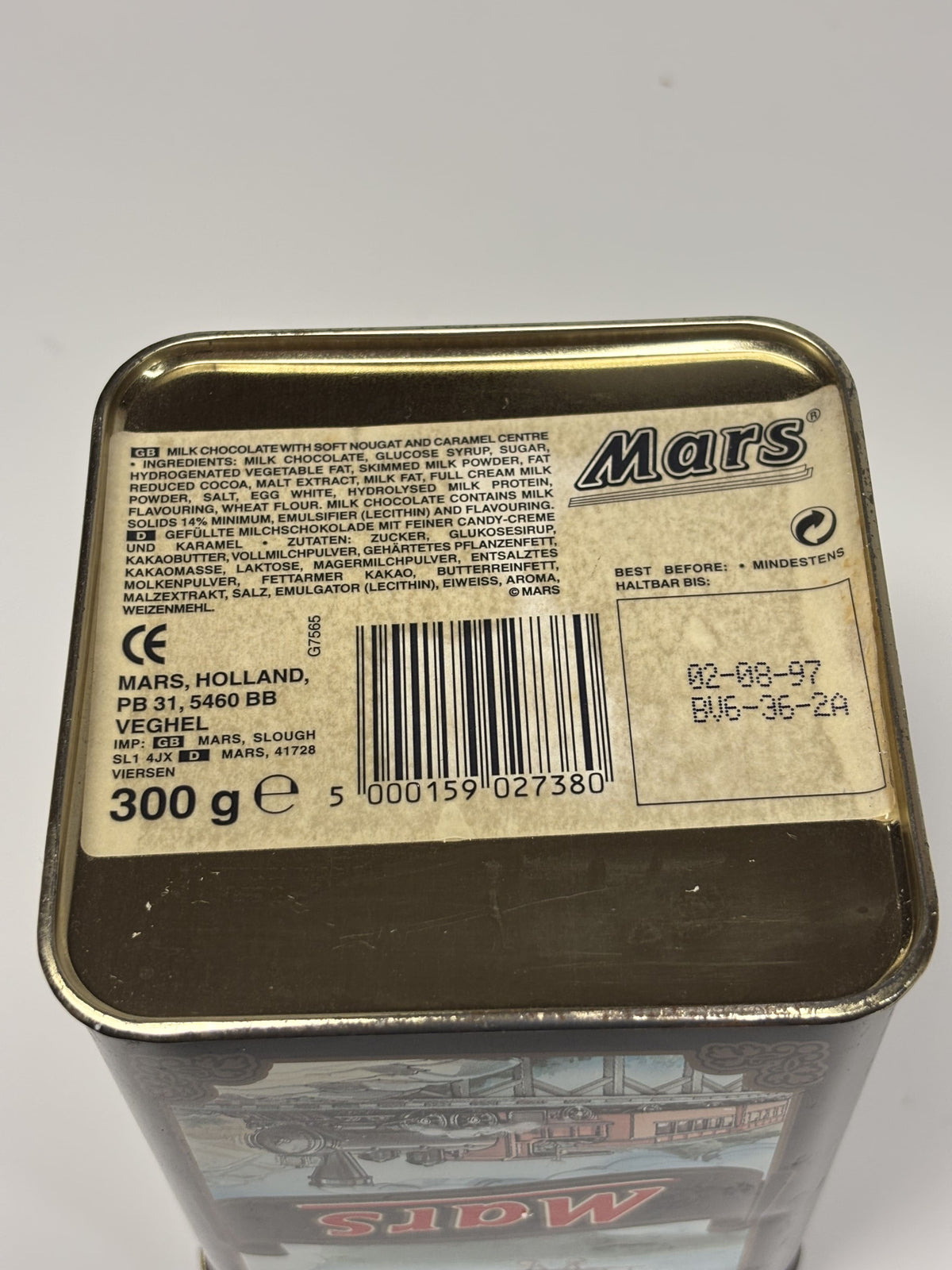 Kolekcinė metalinė dėžutė „Mars Schokolade Nostalgie“