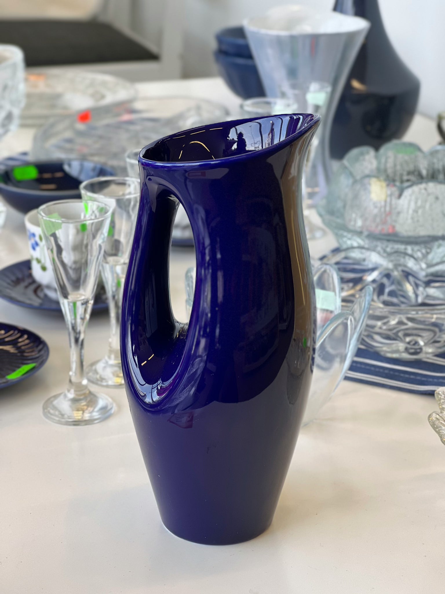 Porcelianinė Maria Olofsson mėlyna vaza