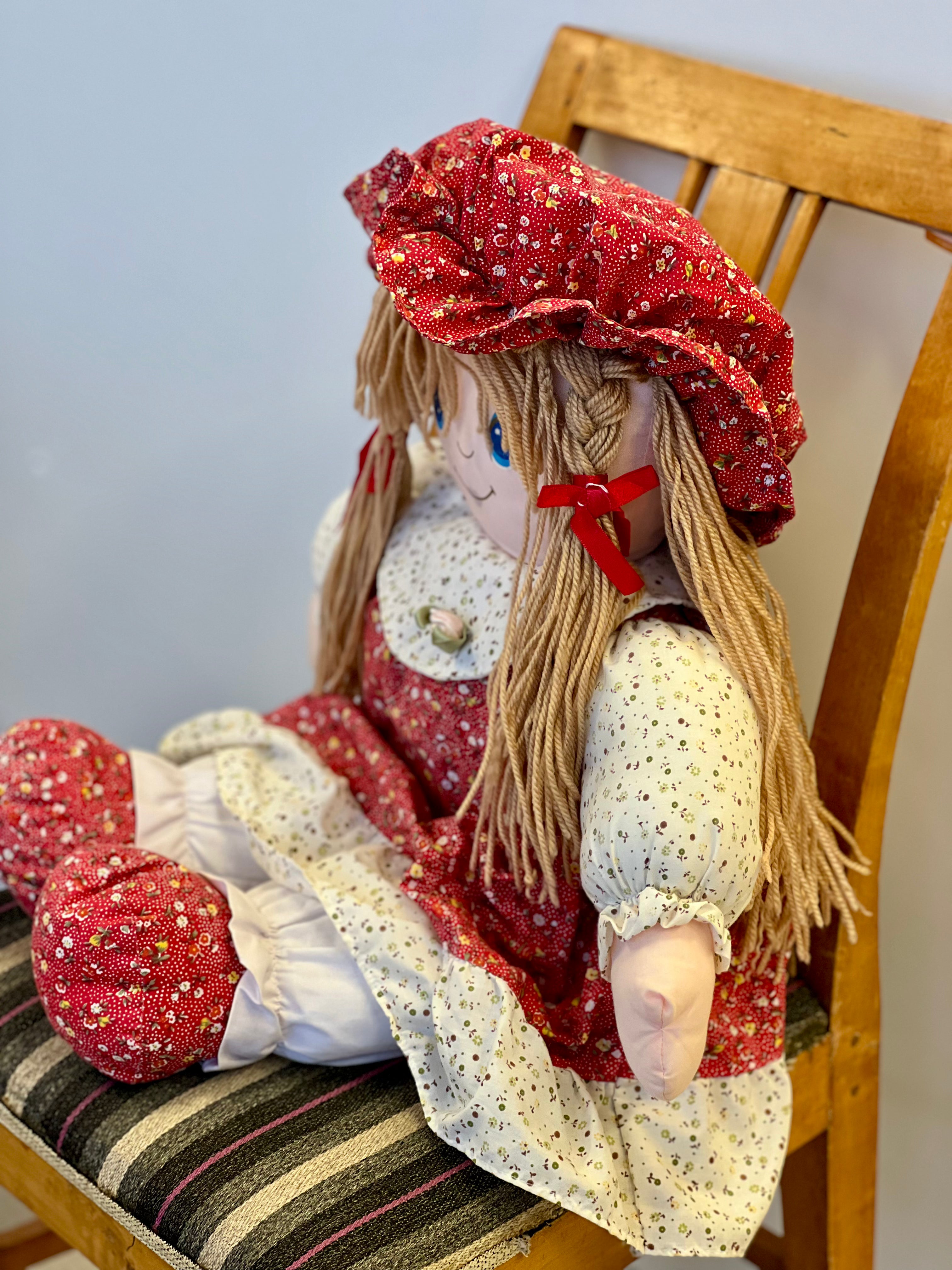Vintažinė skudurinė lėlė