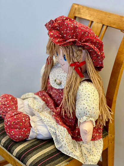 Vintažinė skudurinė lėlė