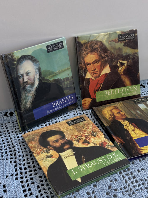 Klasikinės muzikos CD rinkinys (Beethoven, Mozart, Brahms, J. Strauss) – 4 vnt.