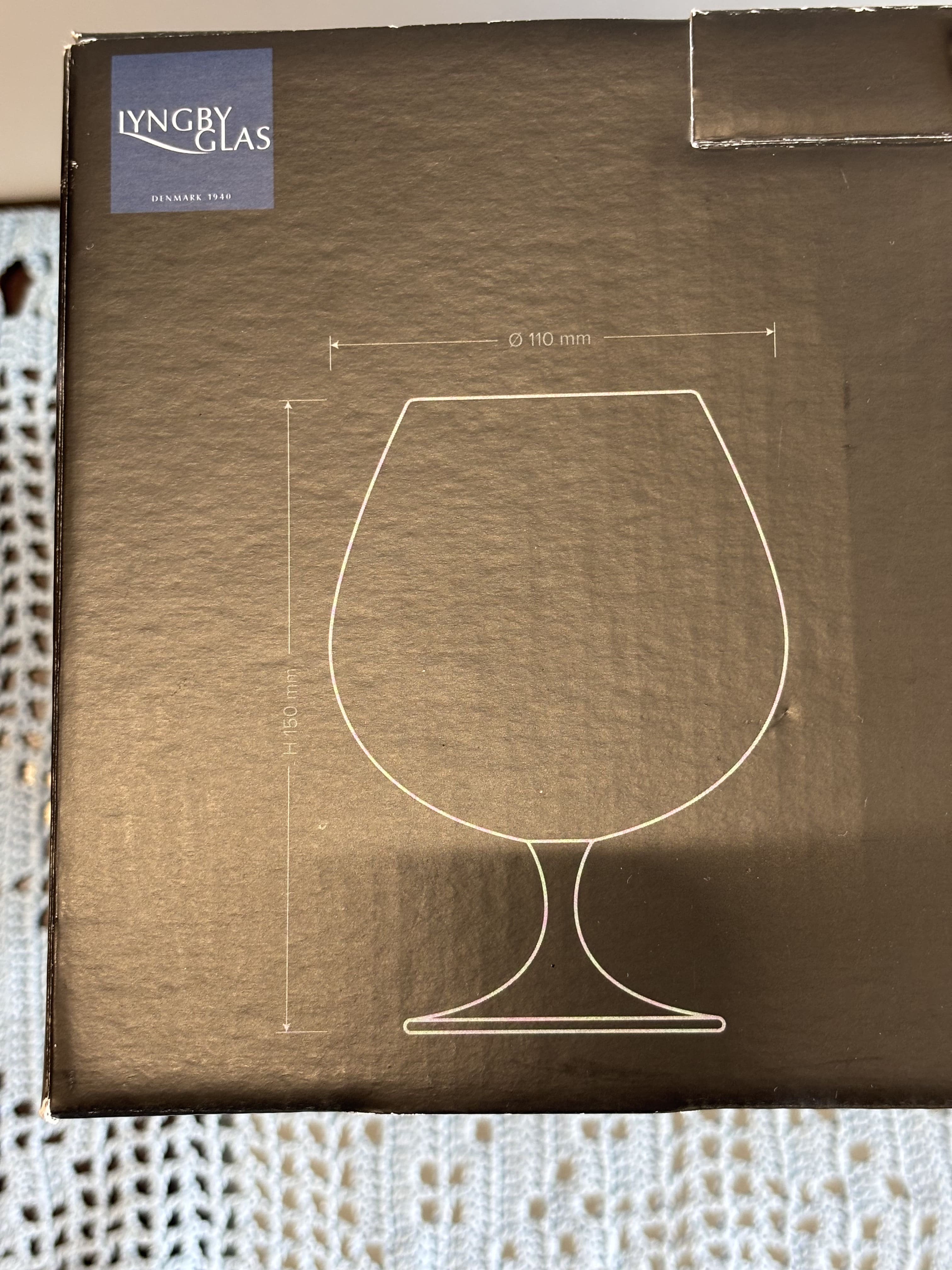 „Lyngby Glas Juvel“ konjako taurės
