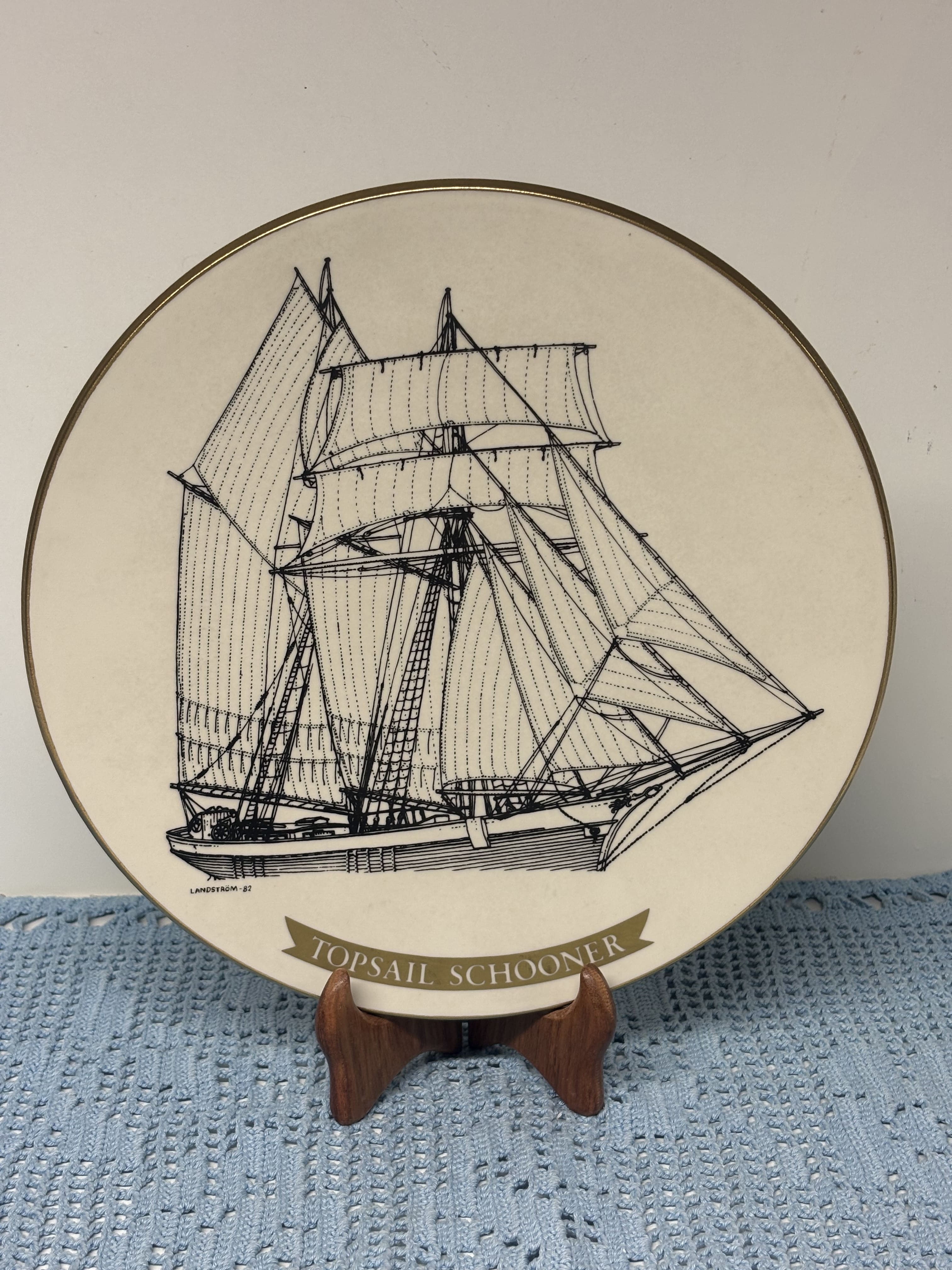 Dekoratyvinė lėkštė „Topsail Schooner“