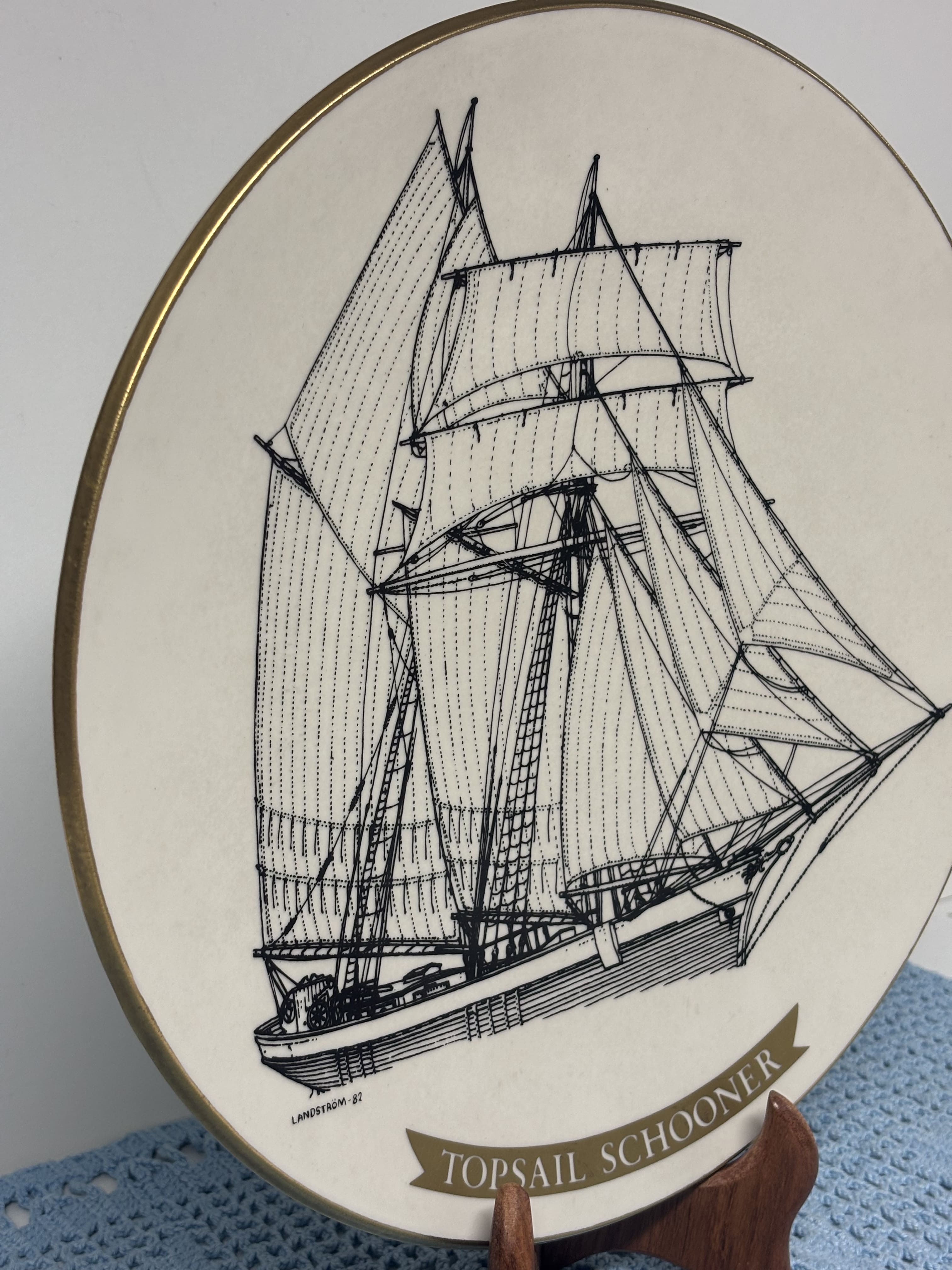 Dekoratyvinė lėkštė „Topsail Schooner“