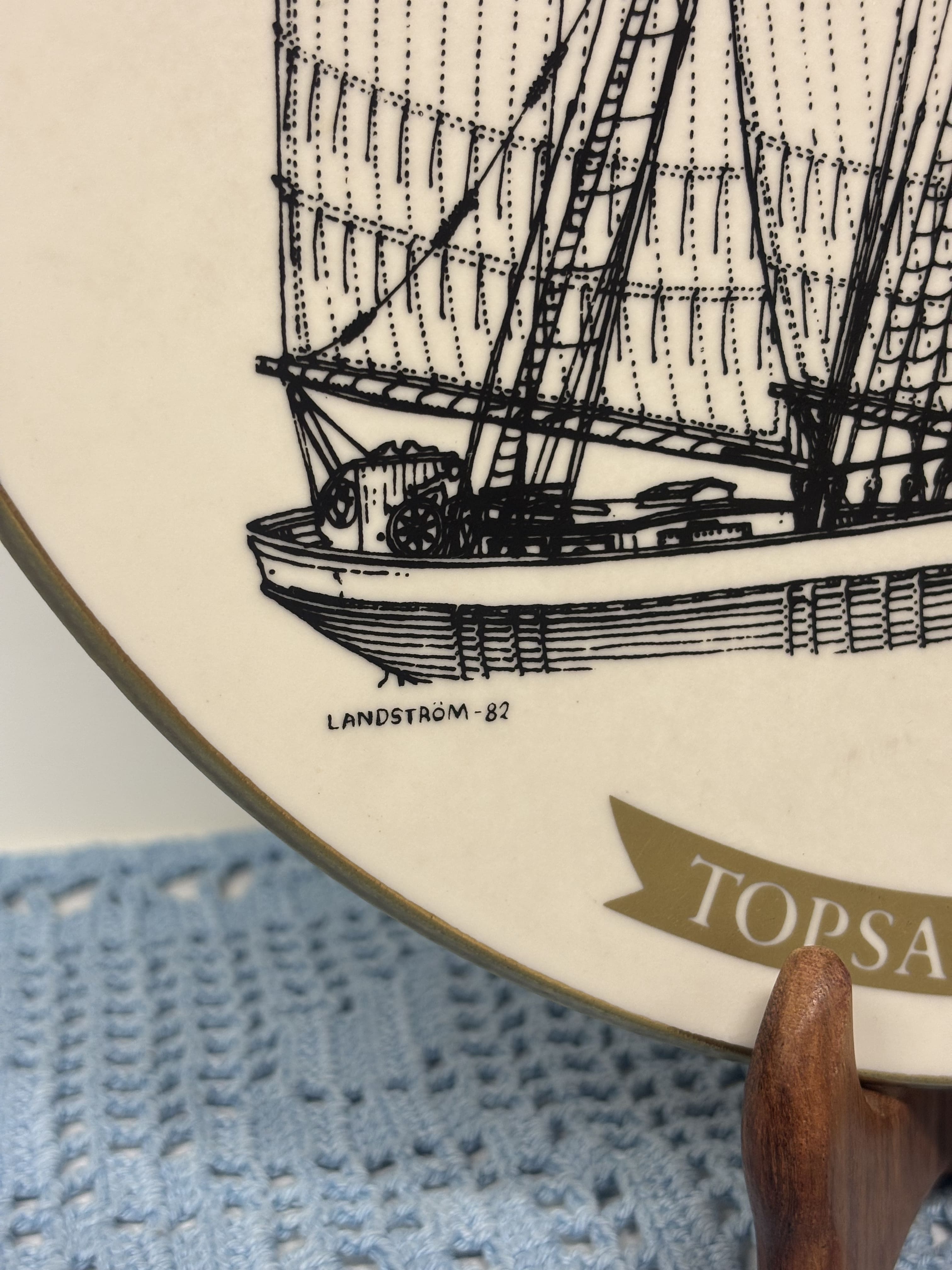 Dekoratyvinė lėkštė „Topsail Schooner“