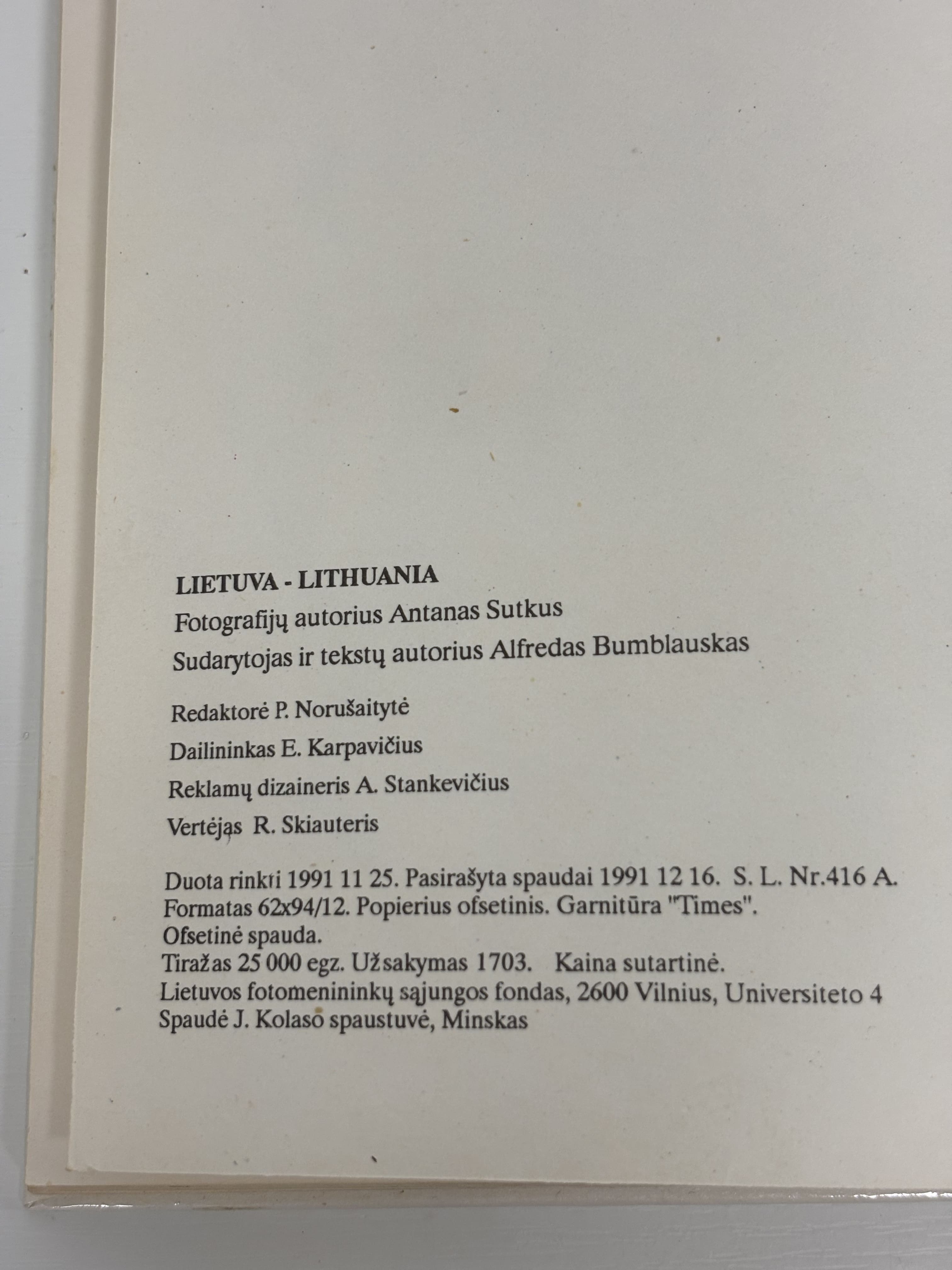 Fotografijų albumas „Lietuva / Lithuania“