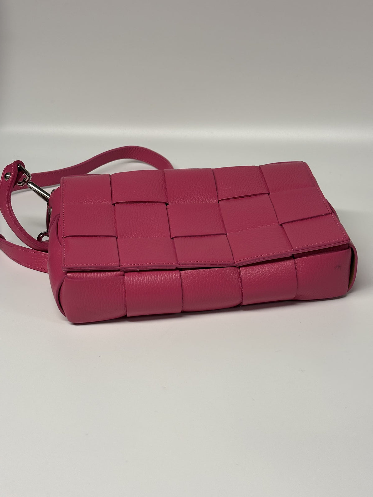 Diva’s Bag rožinė odinė rankinė