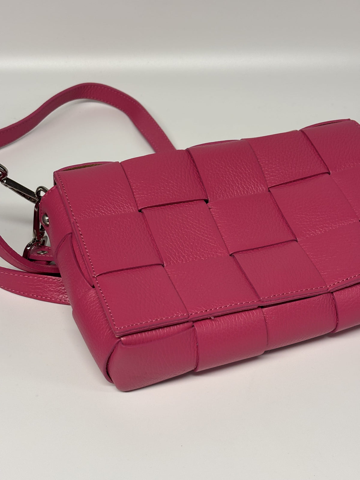 Diva’s Bag rožinė odinė rankinė