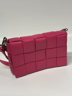 Diva’s Bag rožinė odinė rankinė