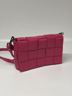 Diva’s Bag rožinė odinė rankinė