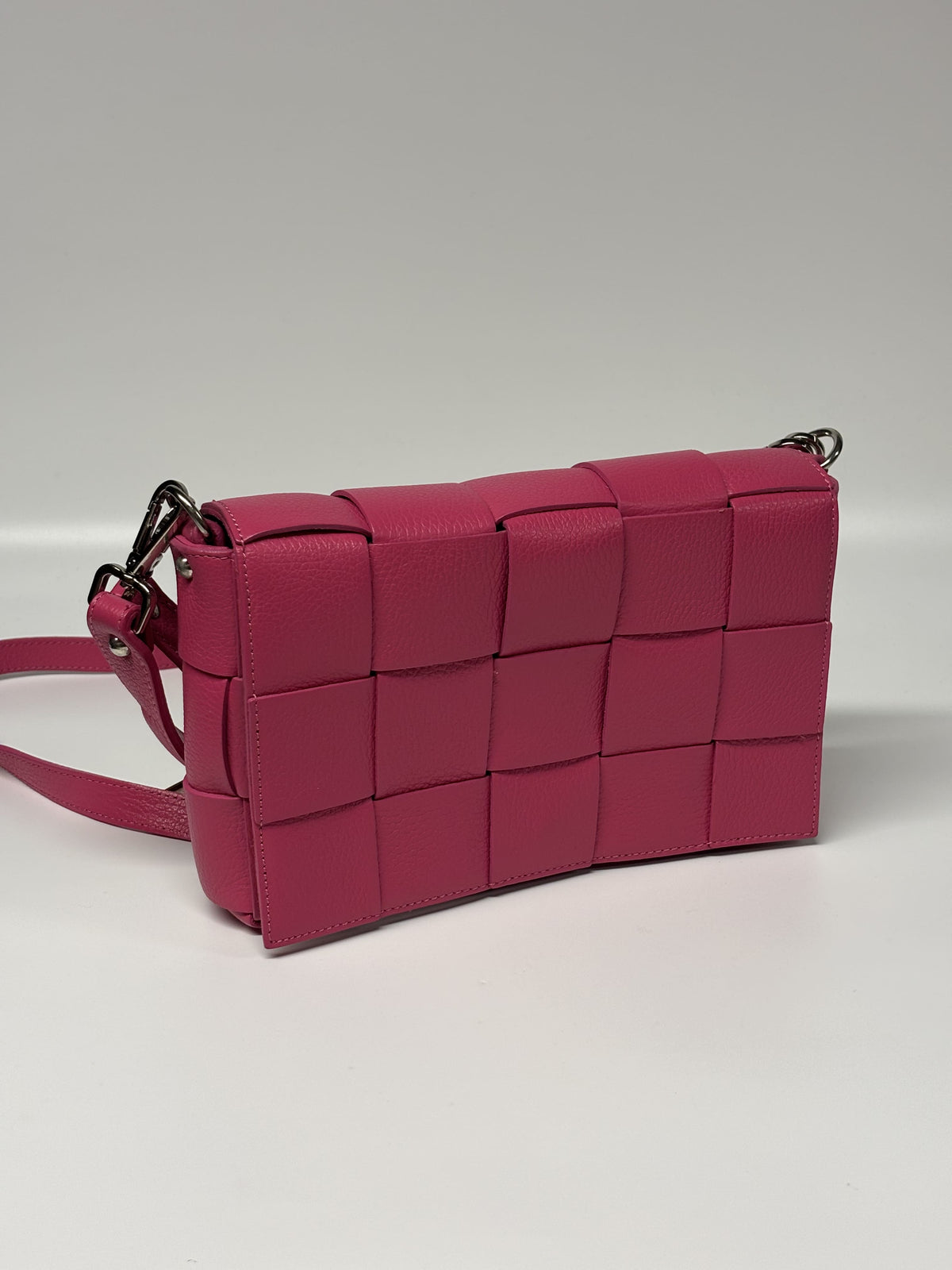 Diva’s Bag rožinė odinė rankinė