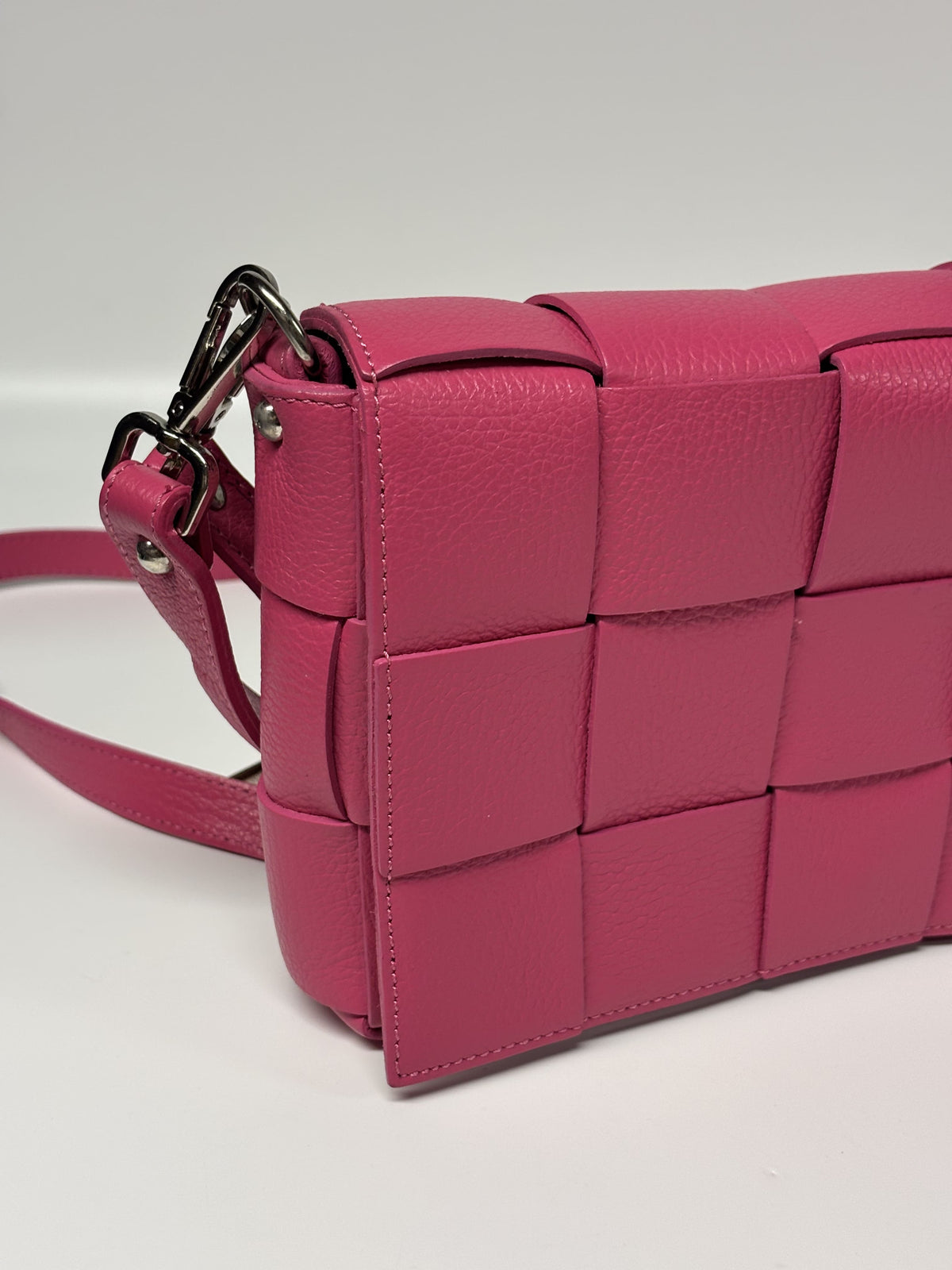 Diva’s Bag rožinė odinė rankinė