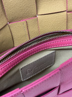 Diva’s Bag rožinė odinė rankinė