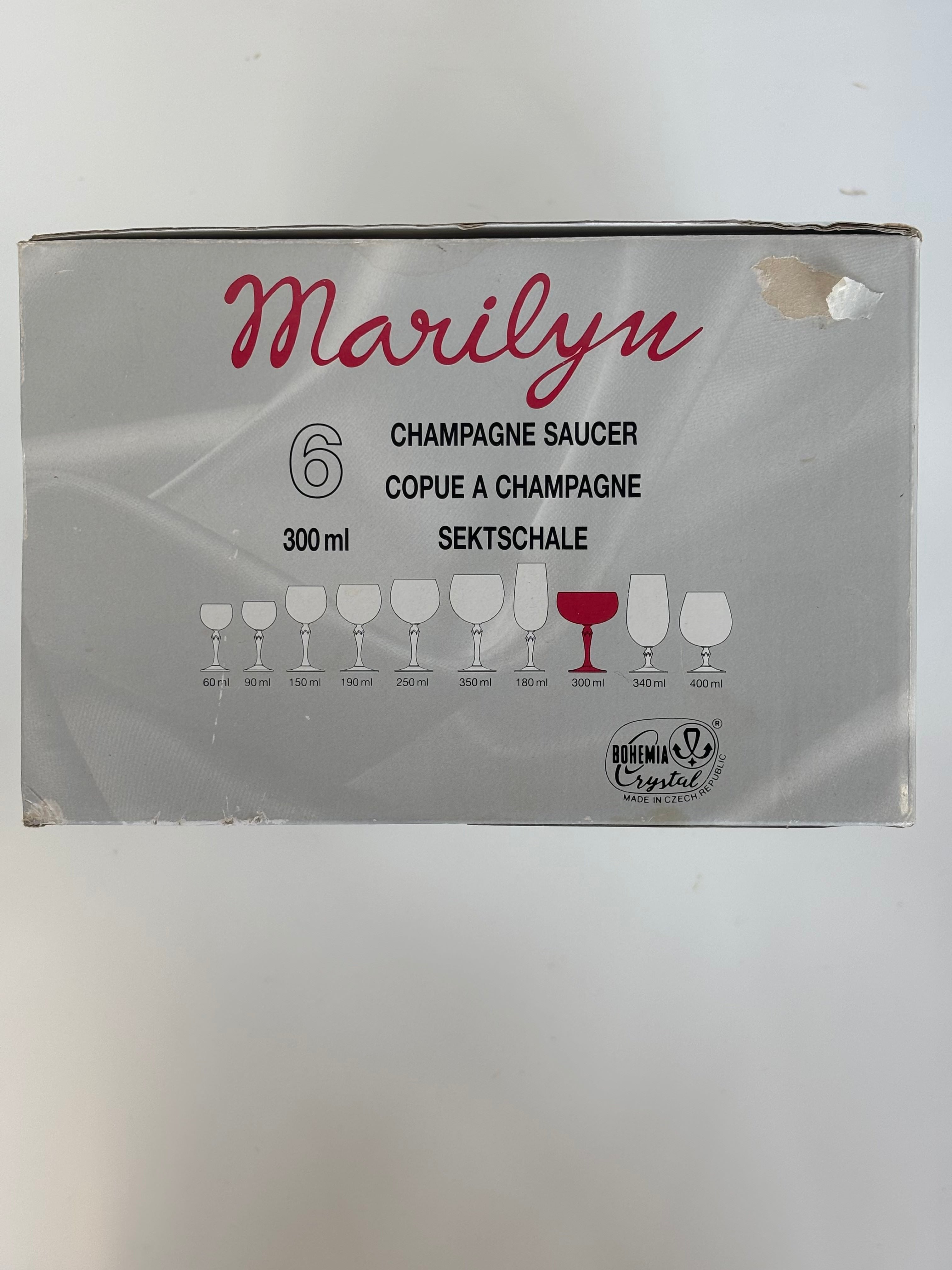 „Marilyn“ taurės šampanui