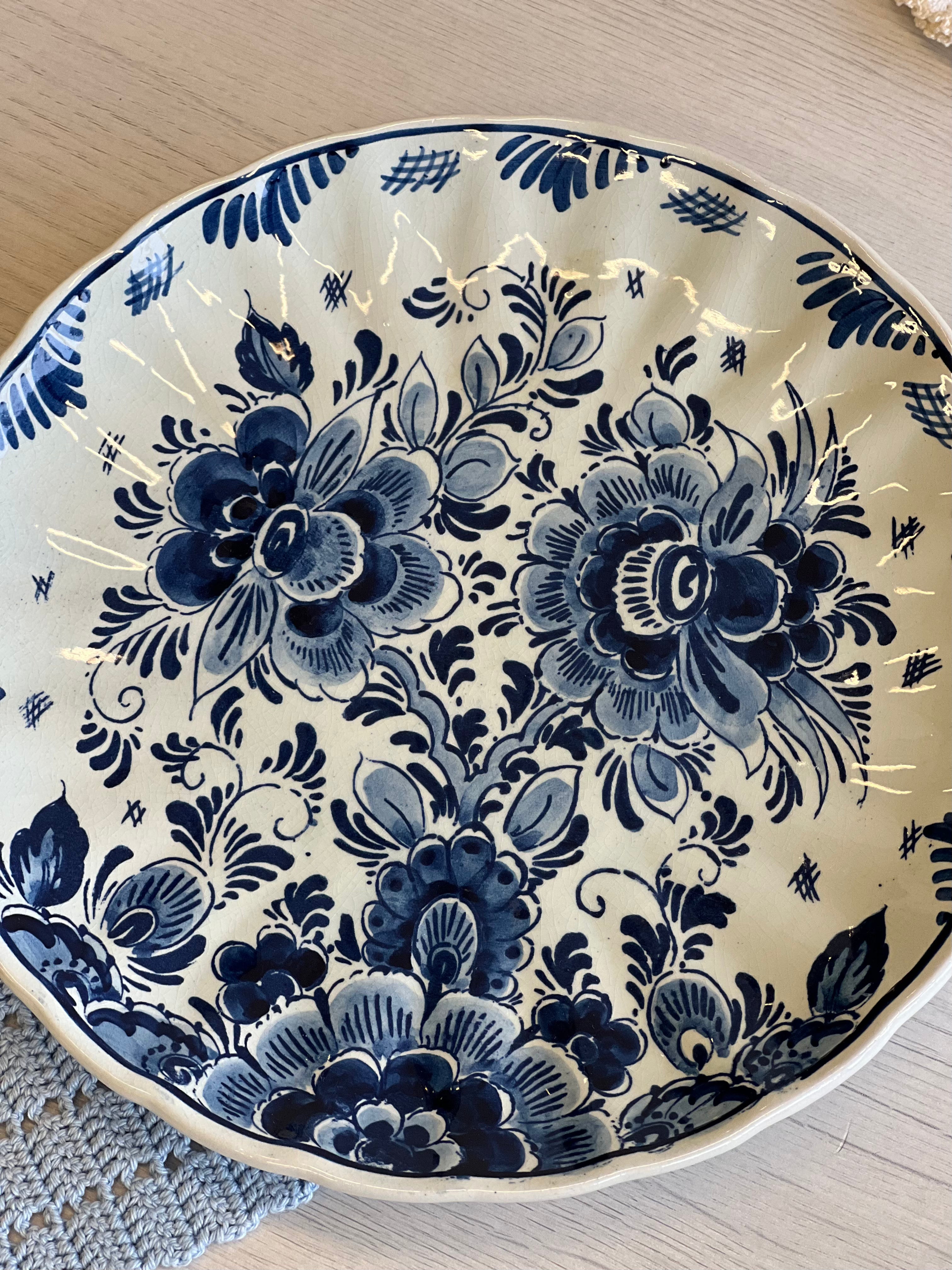 Molinė dekoratyvinė lėkštė „Delft Blue“
