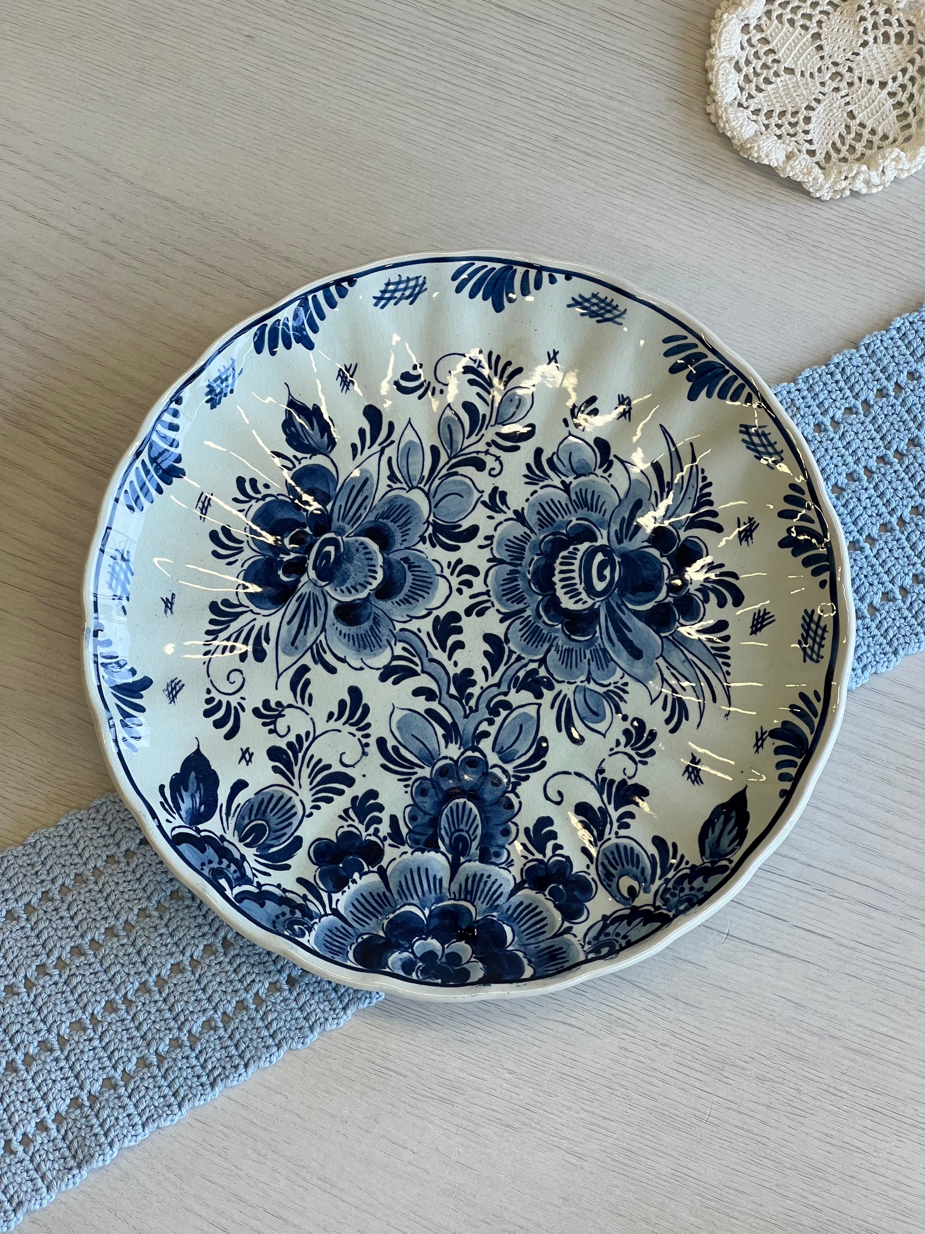 Molinė dekoratyvinė lėkštė „Delft Blue“