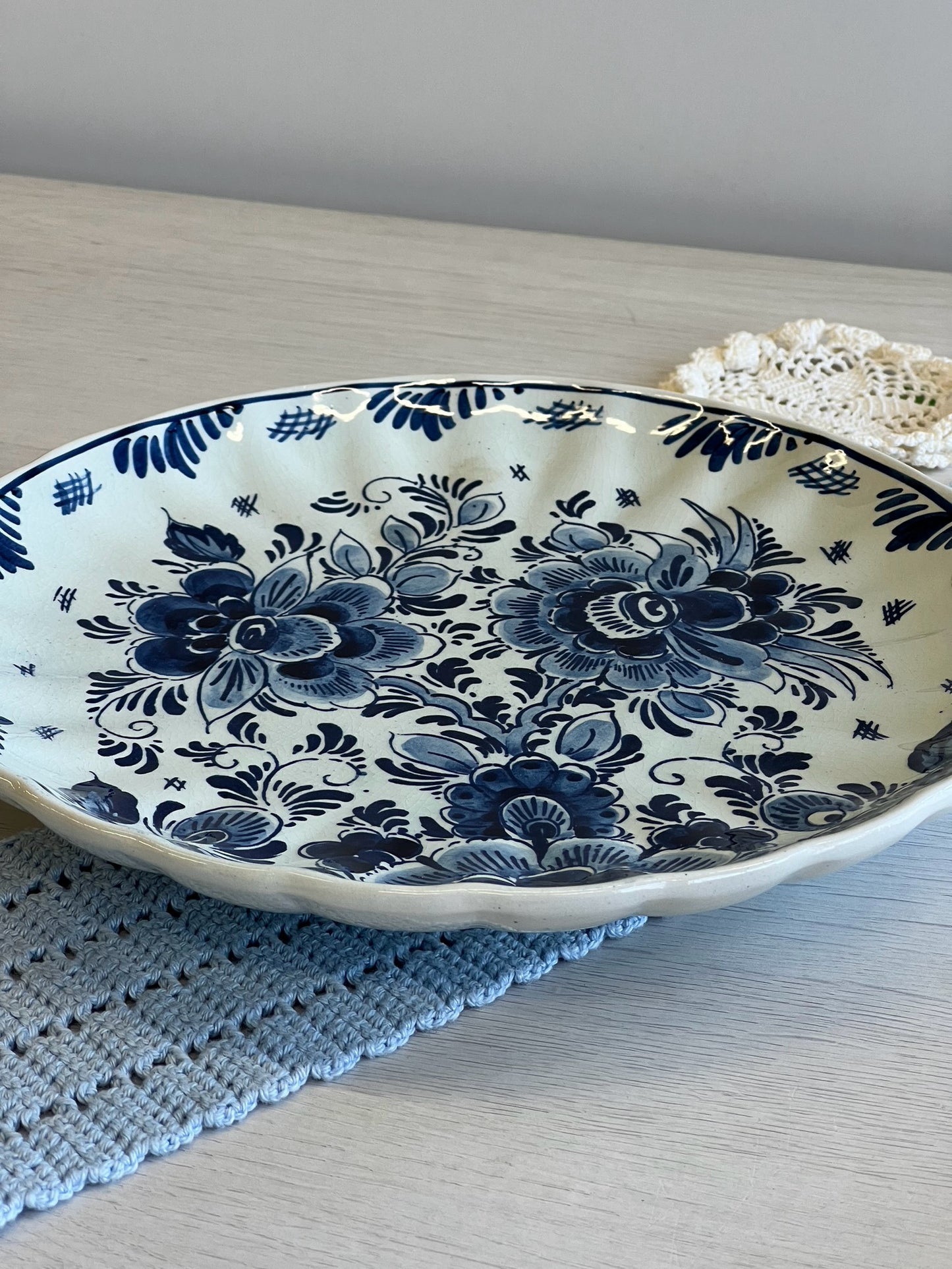 Molinė dekoratyvinė lėkštė „Delft Blue“